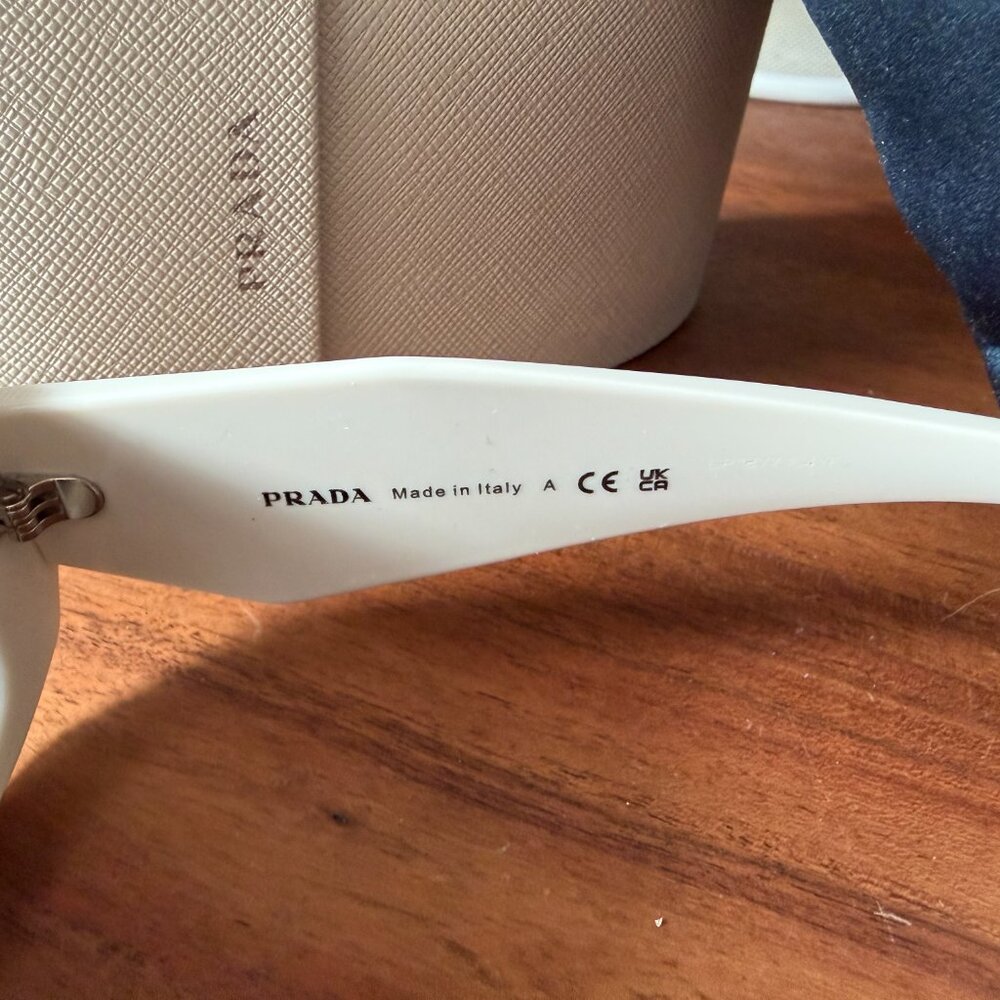 Prada PR 17WS Sunglasses — Talc/White Acetate - Picture 6 of 9